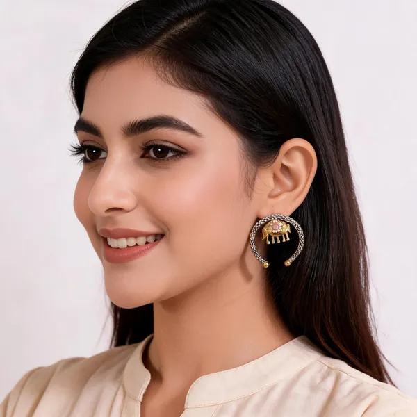 Silver_Metal_Earring_For_Women