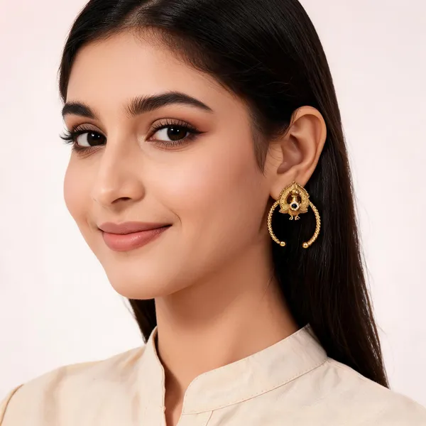 Gold_Metal_Earring_For_Women