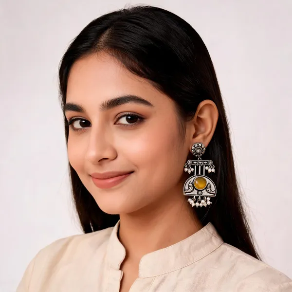Silver_Metal_Earring_For_Women