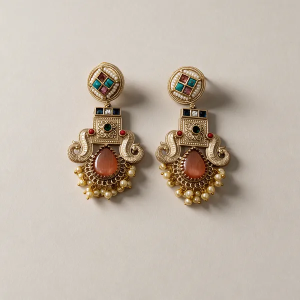 Gold_Metal_Earring_For_Women
