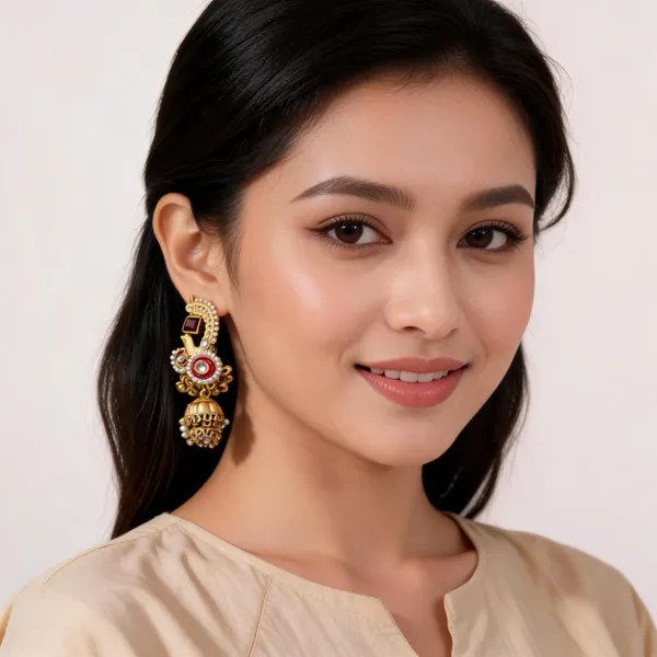 Gold_Metal_Earring_For_Women