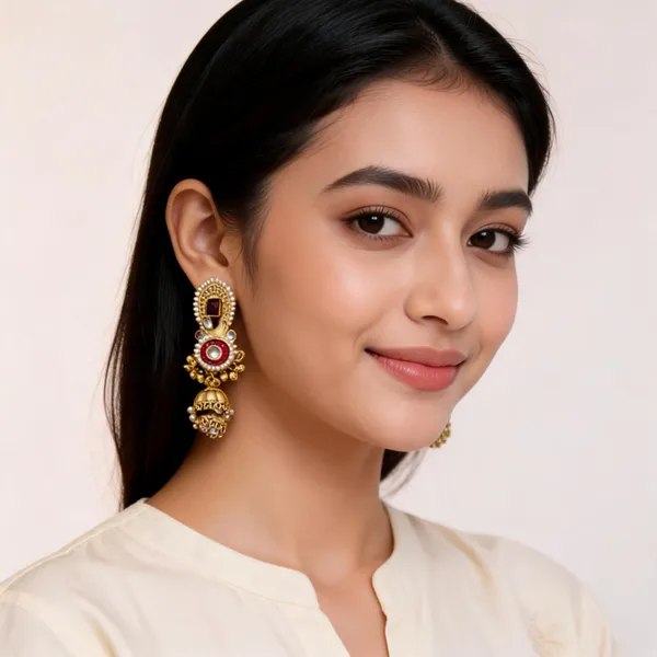 Gold_Metal_Earring_For_Women