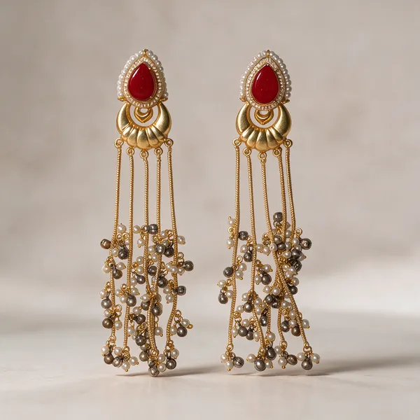 Gold_Metal_Kashmiri_Earrings_For_Women