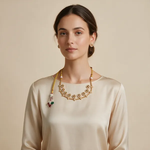 Gold_Metal_Necklace_Set_For_Women