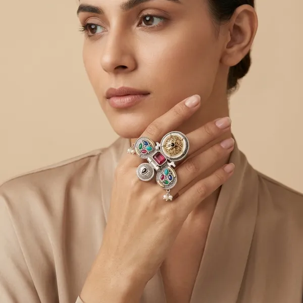 Multicolour_Metal_Ring_For_Women