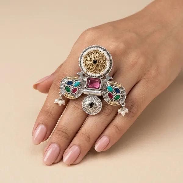 Multicolour_Metal_Ring_For_Women