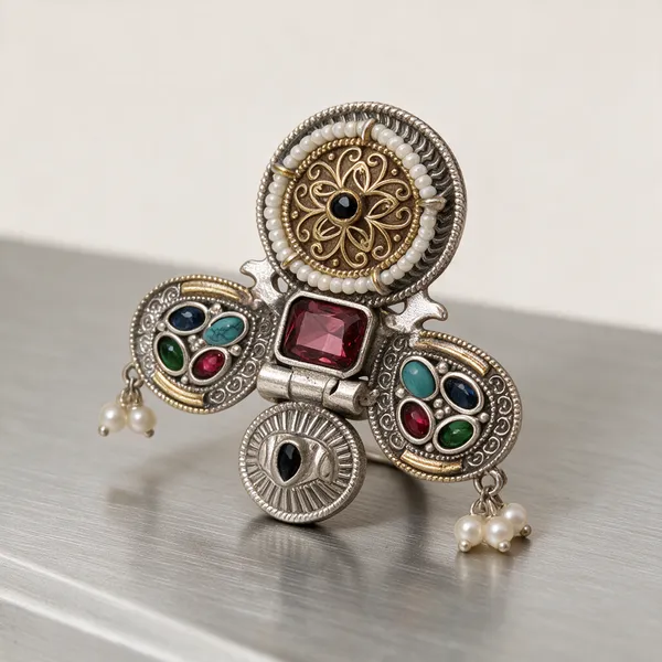 Multicolour_Metal_Ring_For_Women
