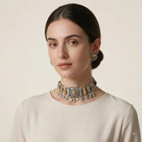 Gold_Metal_Necklace_Set_For_Women