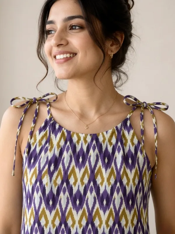 Purple_Cotton_Geometric_Print_Sleeveless_Tunic_Top_For_Women