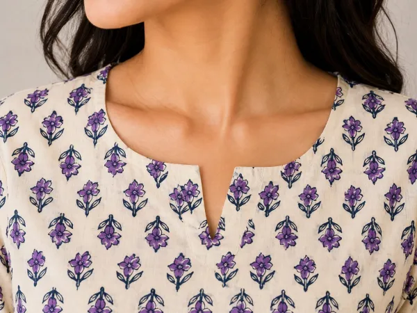 Cream_Sleves_Short_Kurti_For_Women