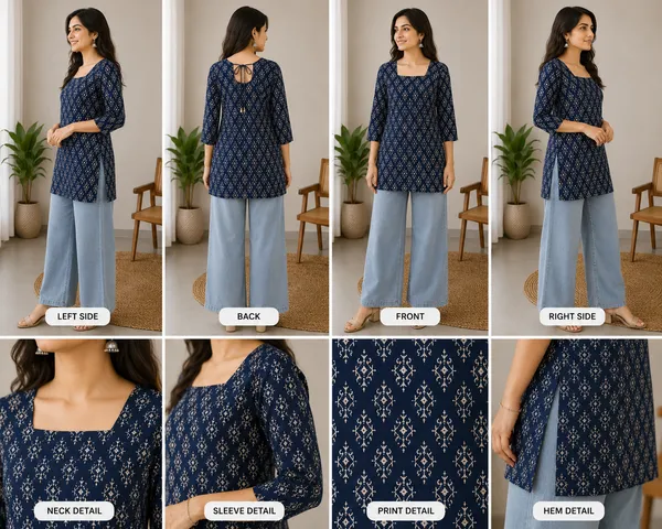 Navy_Blue_Cotton_Straight__Short_Kurti_For_Women