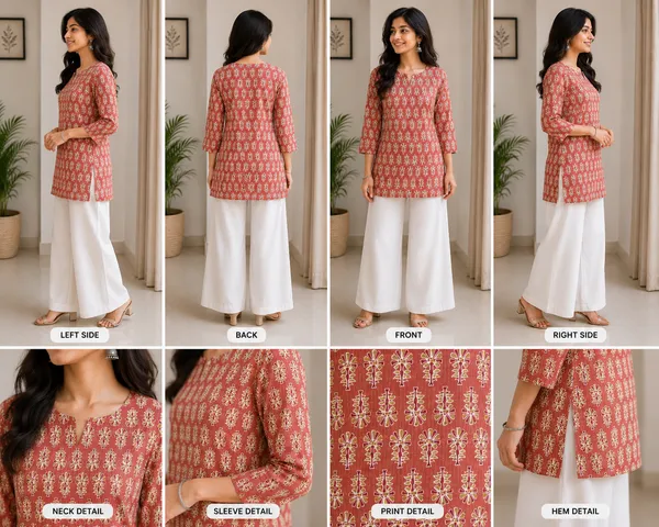 Red_Cotton_Straight_Short_Floral_Print_Kurti_For_Women