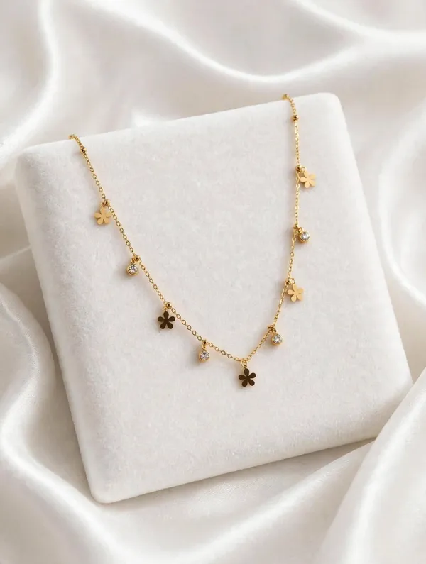 Multi_Flower_Charm_Necklace_-_The_Lucky_Clover_Chain_🍀