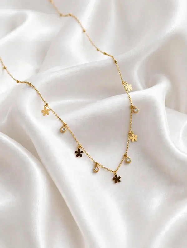 Multi_Flower_Charm_Necklace_-_The_Lucky_Clover_Chain_🍀
