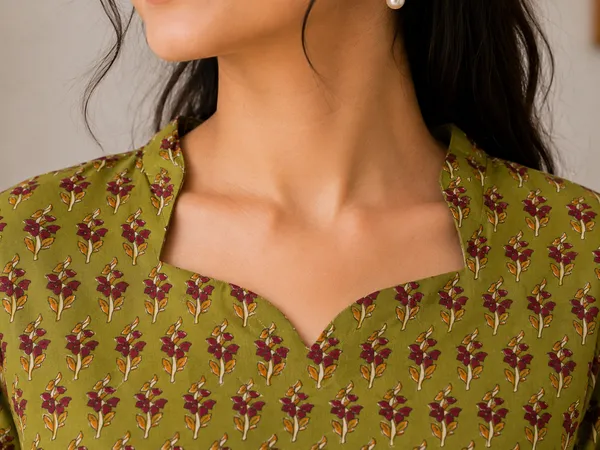 Olive_Green_Short_Kurti_For_Women
