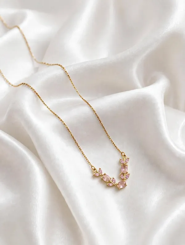 Pink_Tulip_Pendant_Necklace_-_Gold_Plated_Anti_Tarnish_-_Daily_Wear_Party_Necklace_for_Girls