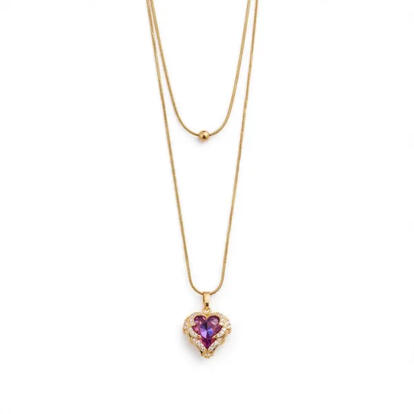 Purple_Heart_Double_Layer_-_The_Valentine_Necklace_💜