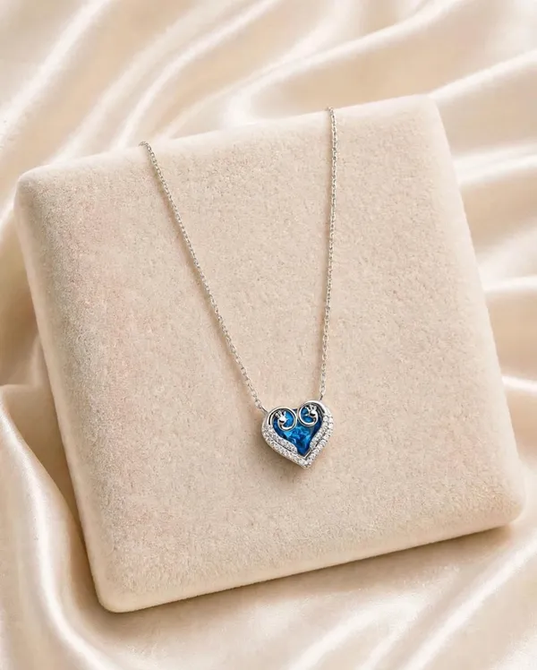 Silver_Blue_Heart_Pendant_Chain