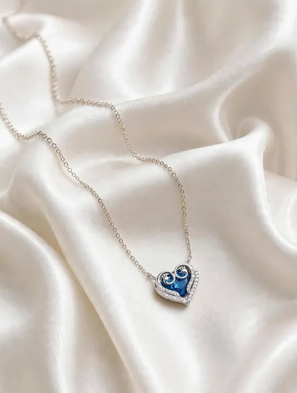 Silver_Blue_Heart_Pendant_Chain
