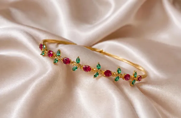 TULIP_-_Ruby_Garden_Gold_Kada_Bracelet
