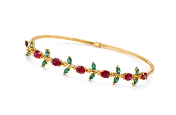 TULIP_-_Ruby_Garden_Gold_Kada_Bracelet