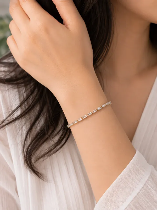 Gold_Tone_Stainless_Steel_Baguette_Stone_Bracelet_For_Women