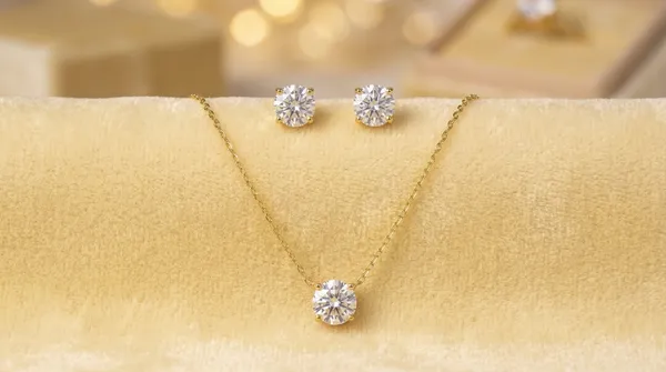 Gold_And_White_Alloy_Round_Brilliant_Diamond_Pendant_Set_For_Women
