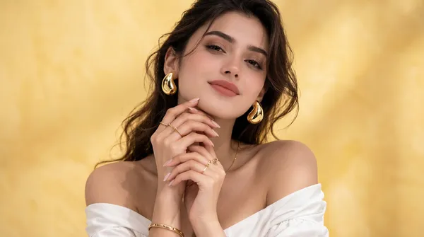 Gold_Alloy_Molten_Sculpt_Statement_Earrings_For_Women