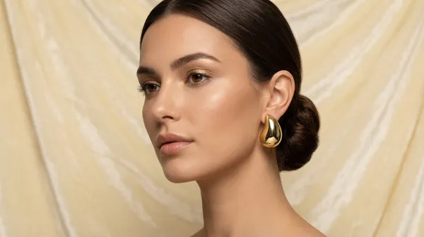Gold_Alloy_Molten_Sculpt_Statement_Earrings_For_Women