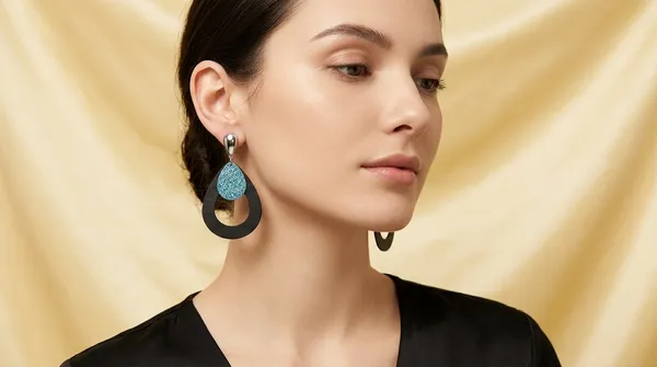 Black_Alloy_Statement_Halo_Stud_Earrings_For_Women