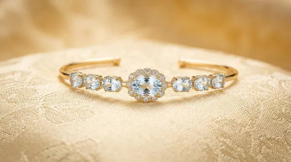 White_Alloy_Crystal_Open_Cuff_Bracelet_For_Women