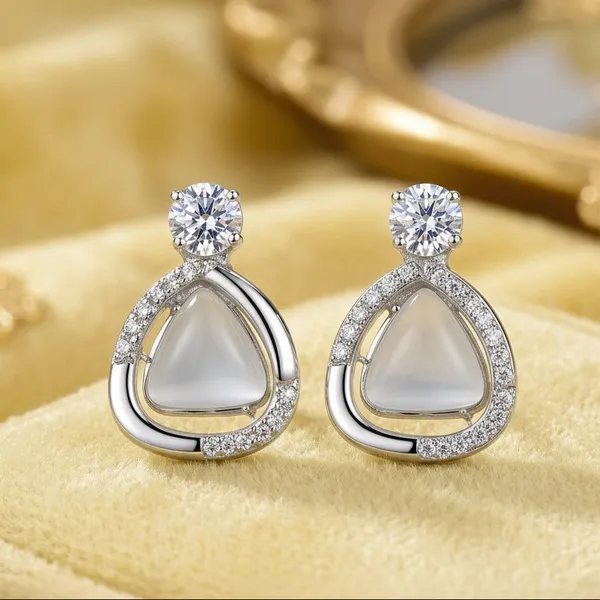 Silver_Alloy_Crystal_Halo_Drop_Earrings_For_Women