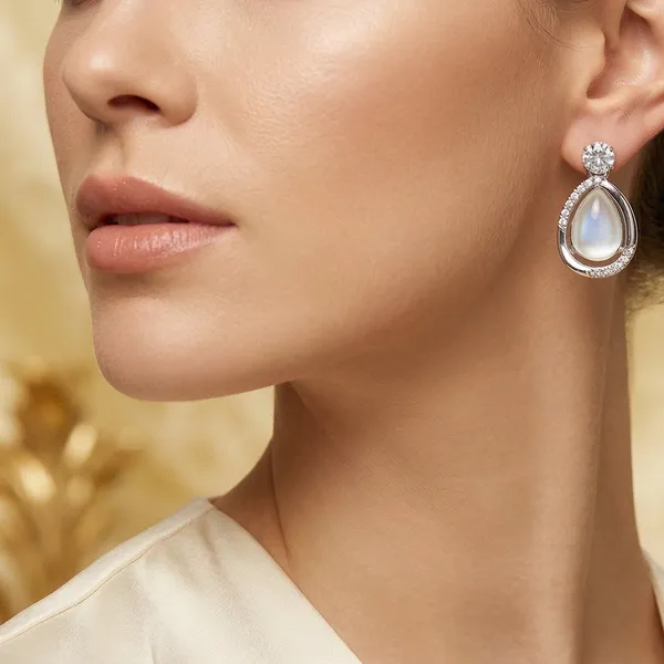 Silver_Alloy_Dewdrop_Crystal_Halo_Earrings_For_Women