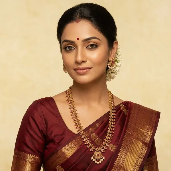 Gold_Alloy_Lakshmi_Temple_Ruby_Pearl_Necklace_Set_For_Women