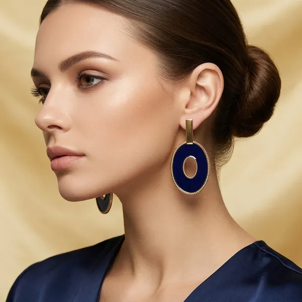 Gold_Alloy_Navy_Oval_Drop_Earrings_For_Women