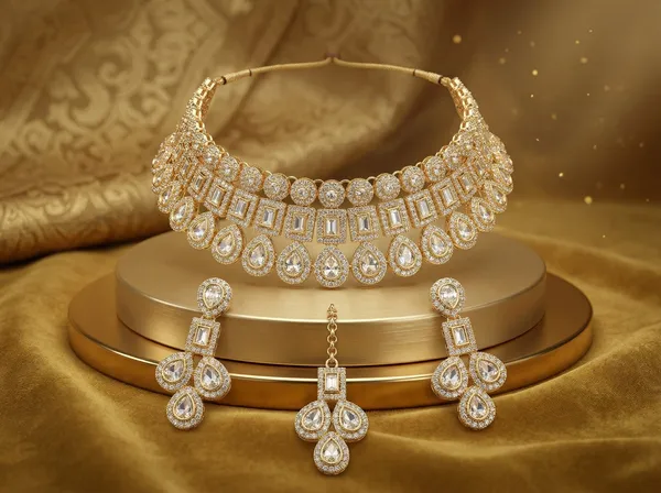 Silver_Alloy_Necklace_Set_For_Women