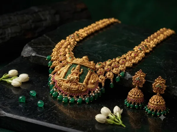 Premium_Antique_Lakshmi_Temple_Haram_Set