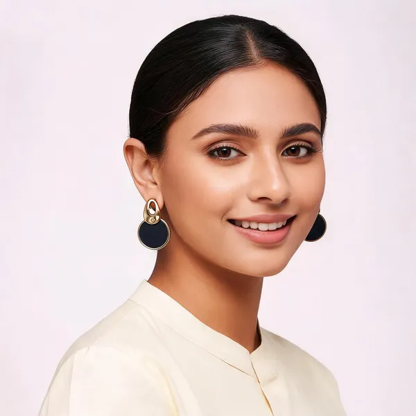 Black_Alloy_Orbit_Circle_Drop_Earrings_For_Women