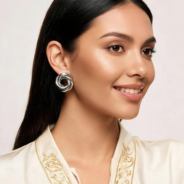 Silver_Alloy_Infinity_Twist_Stud_Earrings_For_Women