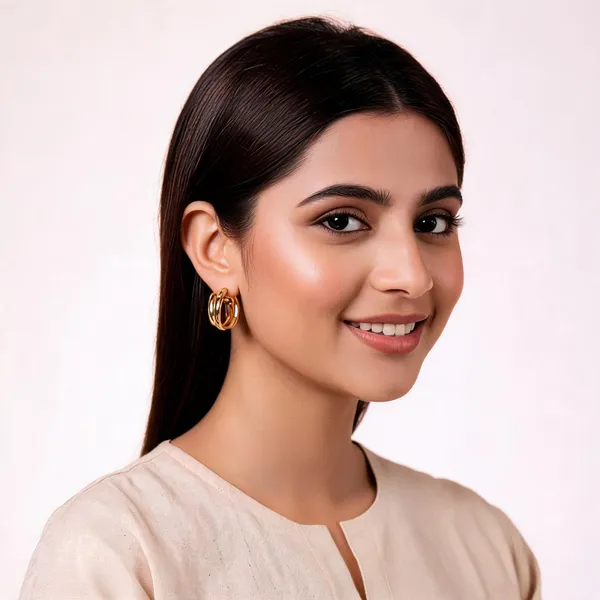 Gold_Alloy_Intertwine_Hoop_Earrings_For_Women