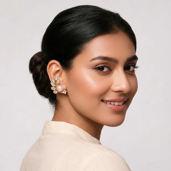Gold_Alloy_Pearl_Leaf_Crystal_Drop_Earrings_For_Women