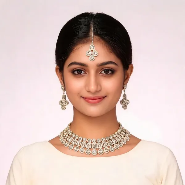 Silver_Alloy_Necklace_Set_For_Women