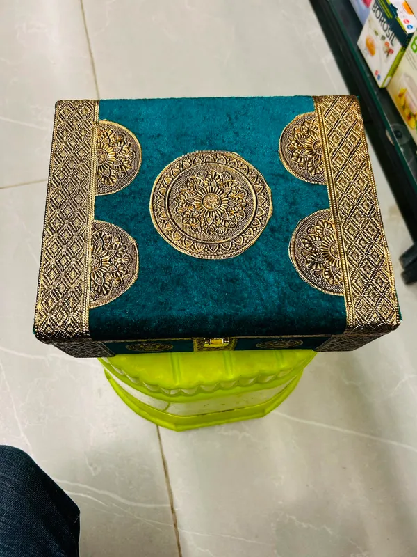 Teal_Floral_Pattern_Decorative_Storage_Box_Set