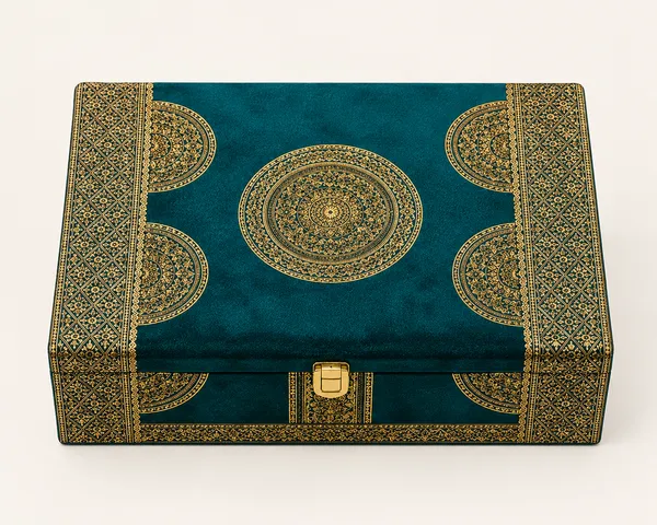 Teal_Floral_Pattern_Decorative_Storage_Box_Set
