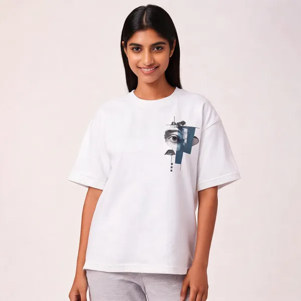 White_Terry_Cotton_Oversized_Graphic_T-Shirt_For_Unisex