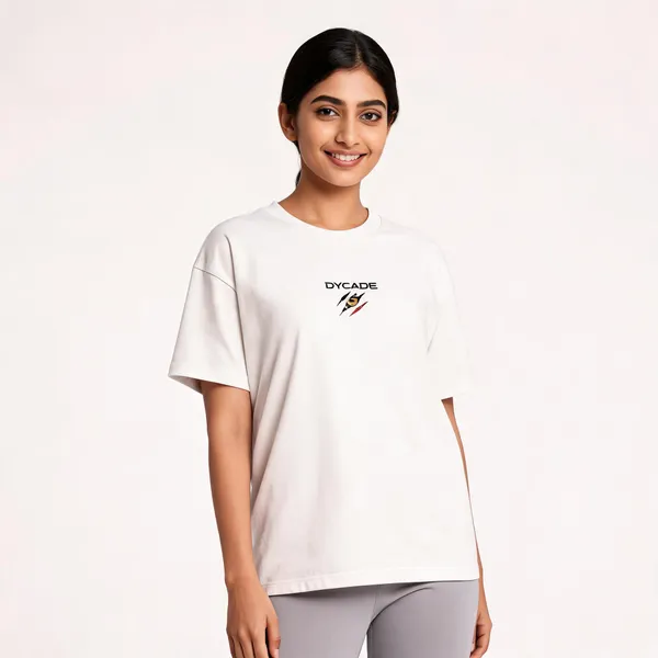 White_Terry_Cotton_Graphic_Print_Regular_Fit_T-Shirt_For_Unisex
