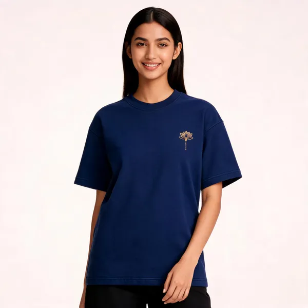 Navy_Terry_Cotton_Regular_Fit_Graphic_T-Shirt_For_Unisex