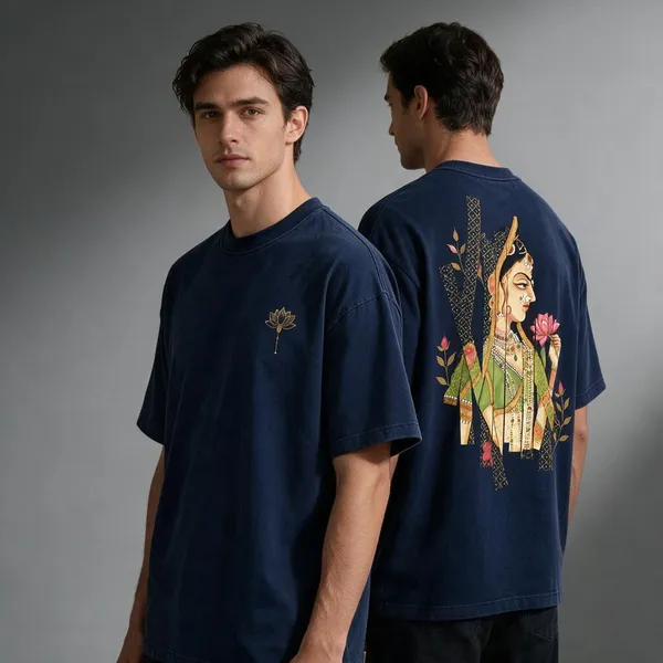 Navy_Terry_Cotton_Regular_Fit_Graphic_T-Shirt_For_Unisex