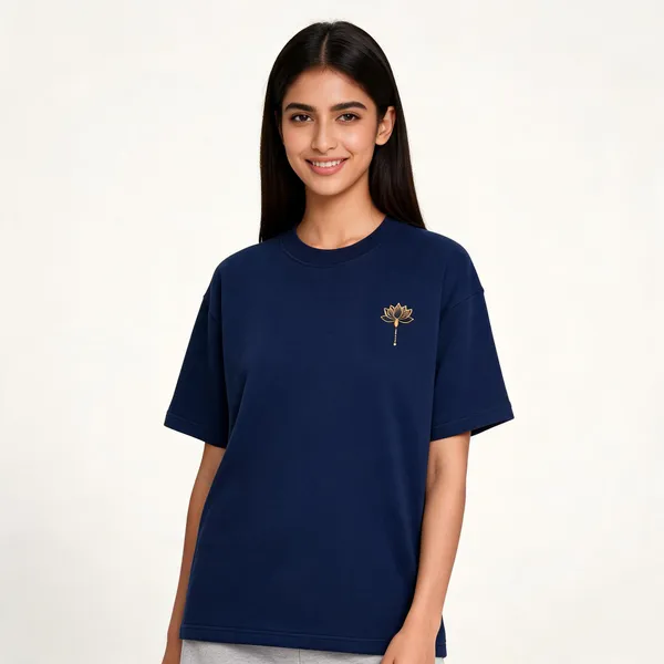Navy_Terry_Cotton_Regular_Fit_Graphic_T-Shirt_For_Unisex