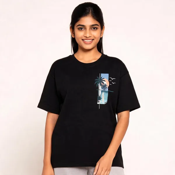 Black_Terry_Cotton_Regular_Fit_Graphic_T-Shirt_For_Unisex